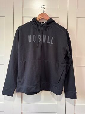 NOBULL Black Hoodie with Logo Tag